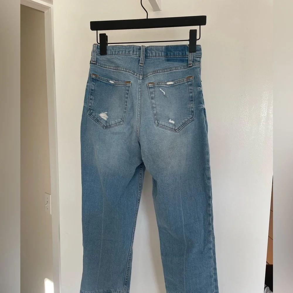 Abercrombie & Fitch Curve Love Ultra High Rise Ankle Straight Jeans size 26 EUC - Picture 4 of 5